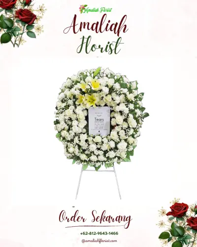 Krans Bunga Duka Cita di Kedungbanteng